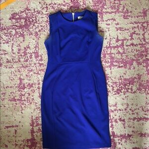 Elegant Blue Sleeveless Dress